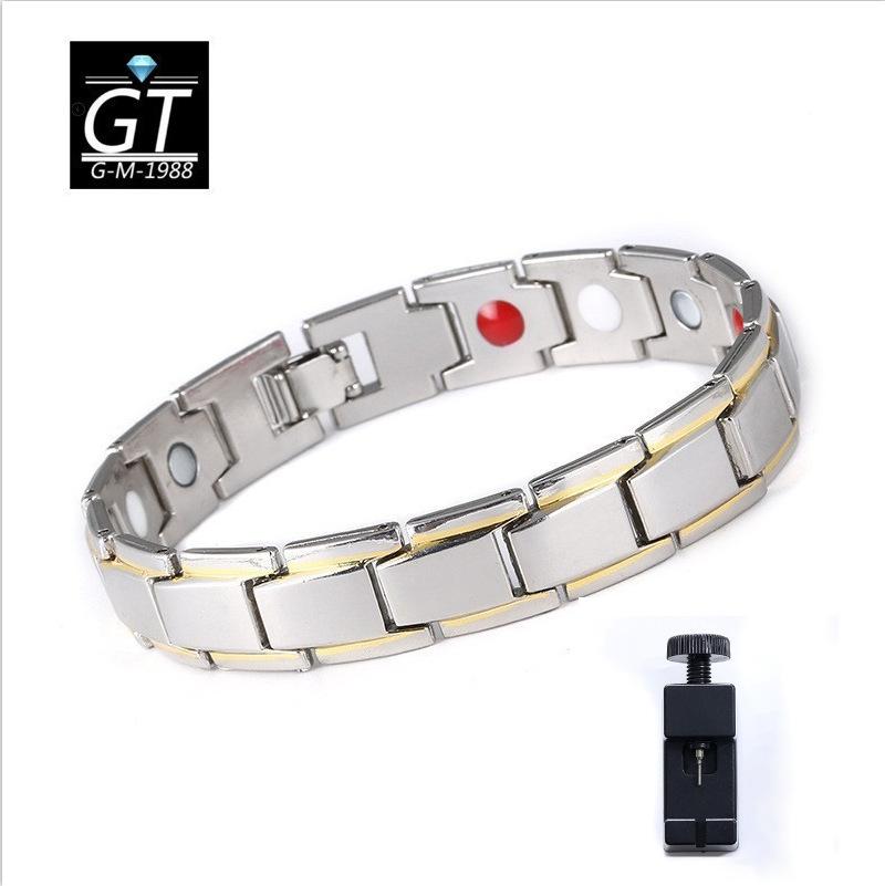 

Removable Magnet Bracelet Set Men s Alloy Couple Bracelet