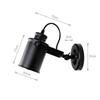 Retro Industrial LED Wall Lamp Iron Light Rustic Interior Iron Wall Sconce For Bedroom Balcony Hallway Home Decor Fixture