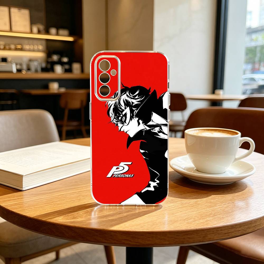 Persona-A Yu Narukami Ren Amamiya Spiel Handyhülle Transparentes Silikon Weich Für SamsungA10,12,20,21S,30,31,40,50,51,52,70,71