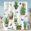 Sunflowers Lavender Shower Curtains Green Plants Popular Flowers Small White Daisy Butterflies Hanging Curtains Bathroom Decor