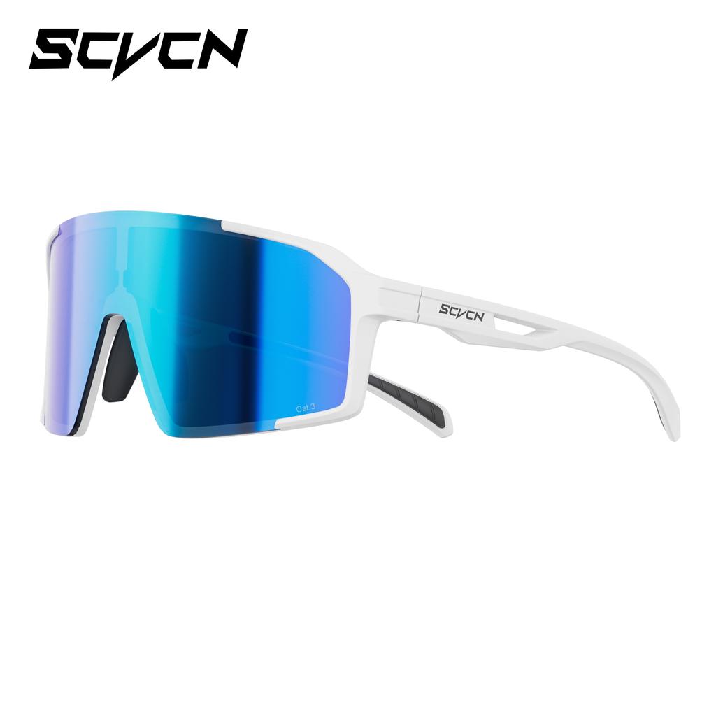 SCVCN Modische Sonnenbrille für Herren Radsportbrille UV400n Damen Fahrbrille MTB Rennrad Sportbrille Laufen
