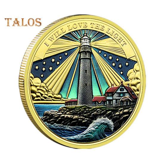 Lighthouse Ocean Coin Metal Collectible Coin Inspiring Long Voyage Travel Souvenir Coin for Self Collection Commemoration