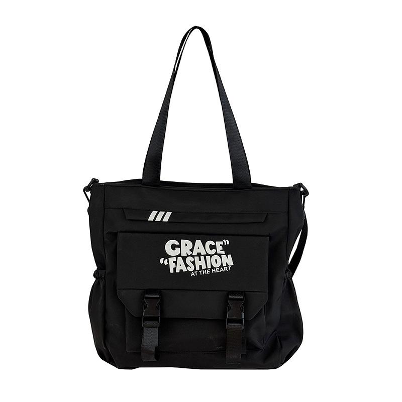 

New fashionable large-capacity portable shoulder bag, class bag, tote bag, primary and secondary school student tutoring bag, shoulder bag.