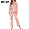 GMXIA Women's Long Sleeve Long Pants Loungewear Cardigan Pajama Set