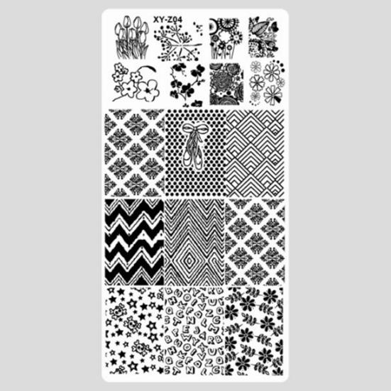 Modische Muster-Nagelkunst-Polnisch-Stempelplatten-Vorlagen für Damen, Maniküre-Werkzeug