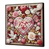 Pearl Gem Diamond Art Painting Kit with Frame 25x25cm Diamond Dots Pearl Gem Painting for Adults & Beginners Home Wall Decor