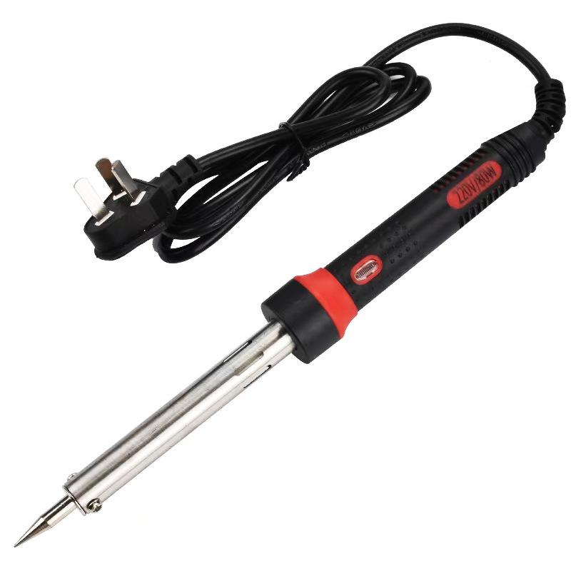 High-Power Electric Soldering Iron with Light, 100W - Ideal for Tin Soldering, Welding, and Household Repairs.