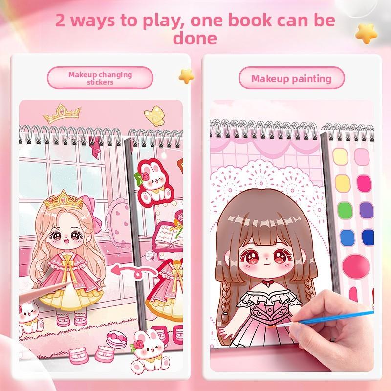 Princess Dressup Sticker Book With Classic Style Scenes For Kids Diy Fun Fashion