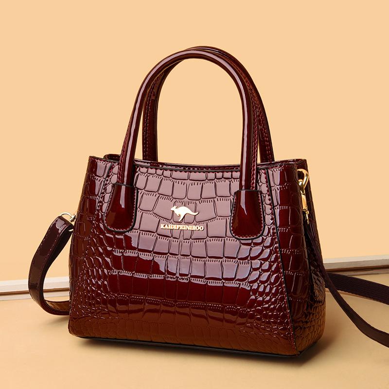 Handbag Shoulder Bag Patent Leather Glossy Handbag for Women