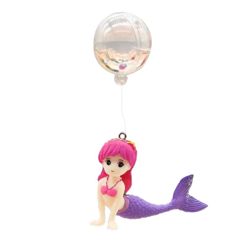 

Плавающий аквариум украшения украшения пляж русалка аквариум небольшие подвески