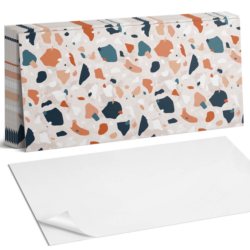 Kafelki Winylowe Samoprzylepne Idealne Do Wnętrz Nowoczesnych Abstrakcyjny Wzór Kamieni 10X40X20 Cm