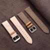 Echtes Leder Nylon Uhrenarmband 18mm 20mm 22mm Universelle Uhrenarmbänder Herren Damen Vintage Gewebe Schnellverschluss Armband Armband