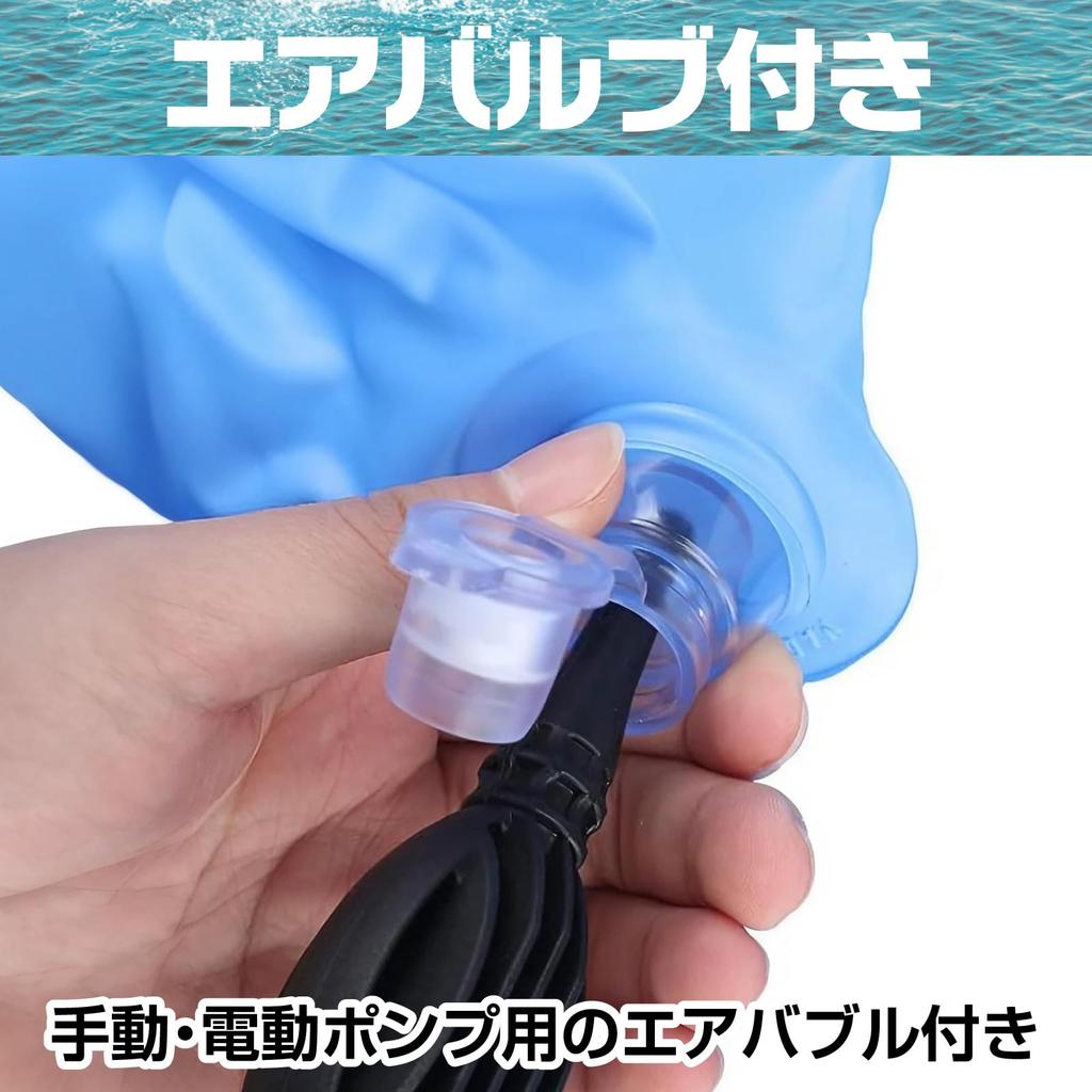 CAWKAY See-Through Boat Float with Transparent Bottom, Perfect for Underwater Exploration, Swimming, Rafting, Kayaking, and Floating (Sea Blue)