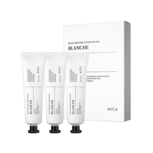 

AVCA Rich Perfume Hand Cream Blanche, 3pcs, 50ml