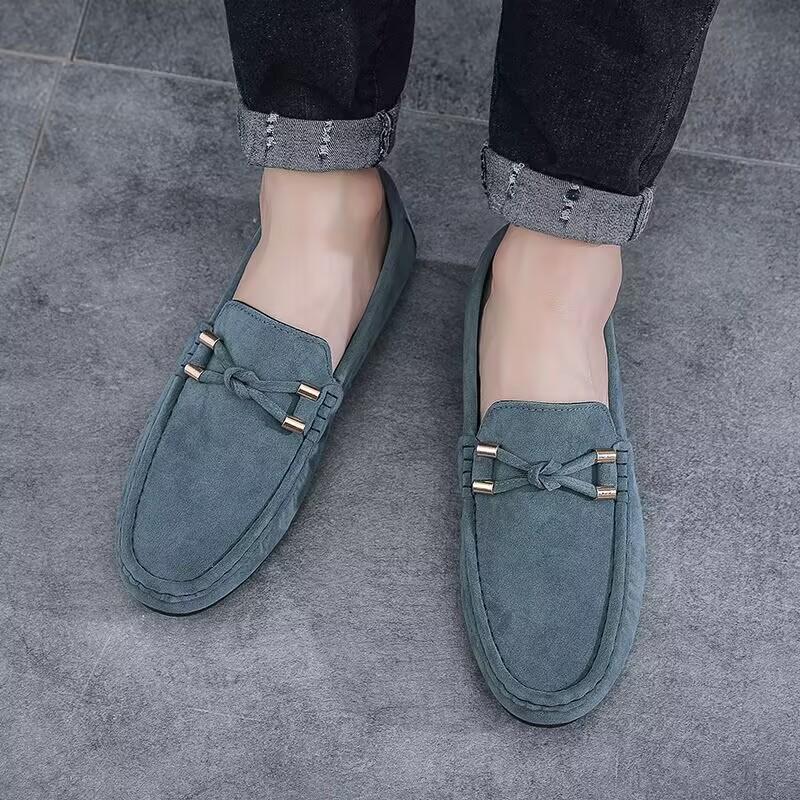 Fashion Suede Men Casual Shoes Male Lazy Shoes Breathable Comfort Slip-on Mens Driving Shoes Luxury Brand Loafers Moccasins