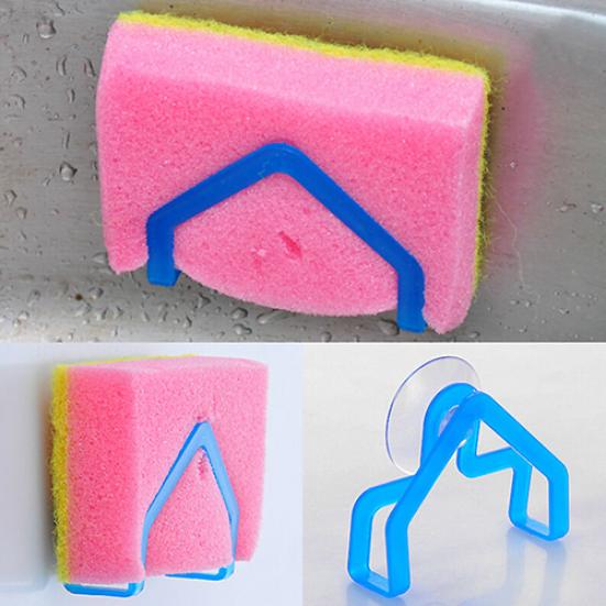 Sponge Holder Suction Cup Convenient For Home Kitchen Gadget Decor Tools C3F3 Sponge Holder Suction Cup Convenient For Home Kitchen Gadget Decor Tools C3F3