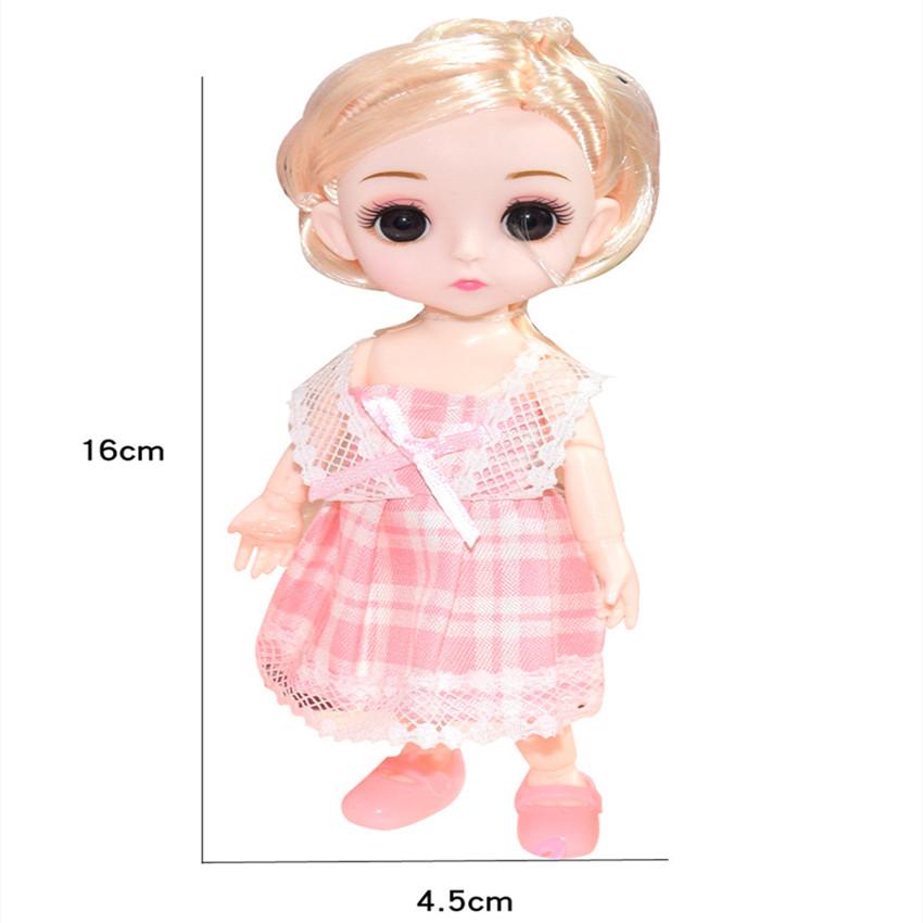 Módní 16 cm sada pro panenky BJD Pohyblivé klouby Oblékání panenky Holčička na hraní Hračka s domečkem Narozeninový dárek Sada domácího nábytku pro děti