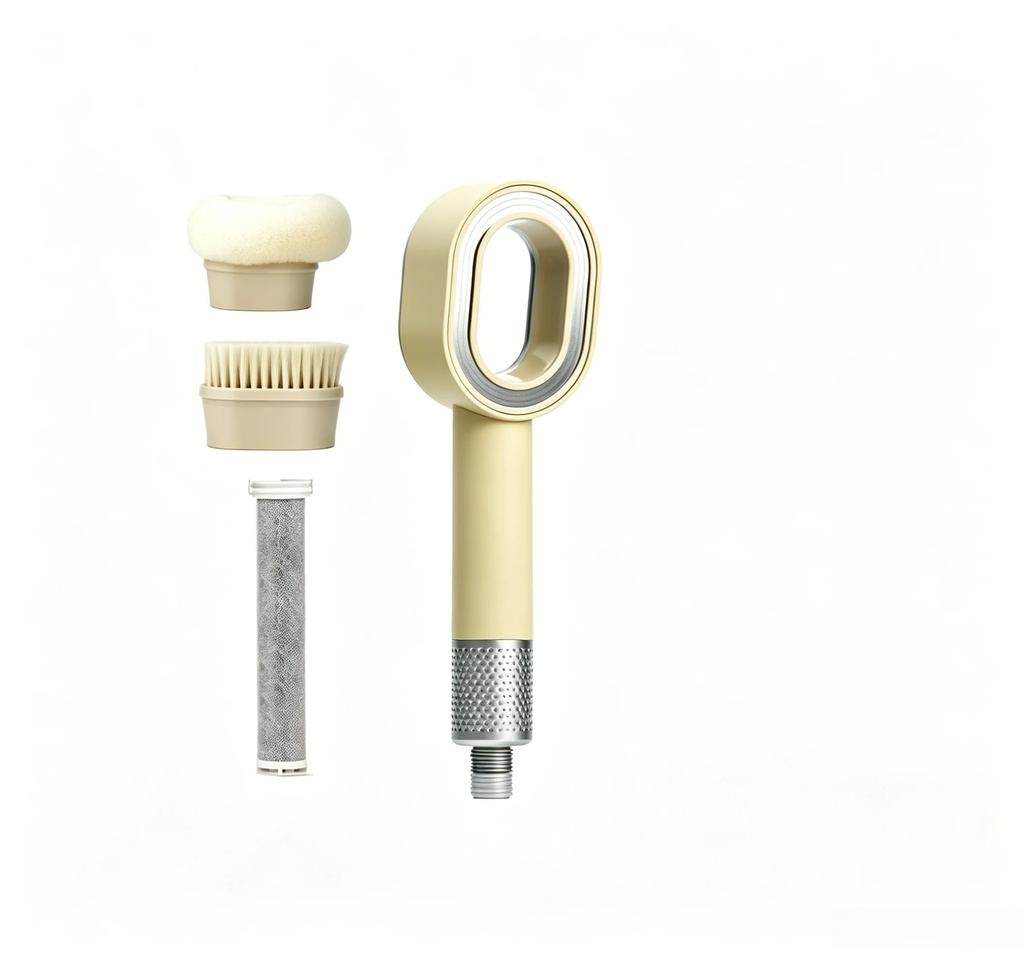 Filtered High Pressure Shower Head, Water Saving Design, Purifies Shower Water, Practical Bathroom Accessory