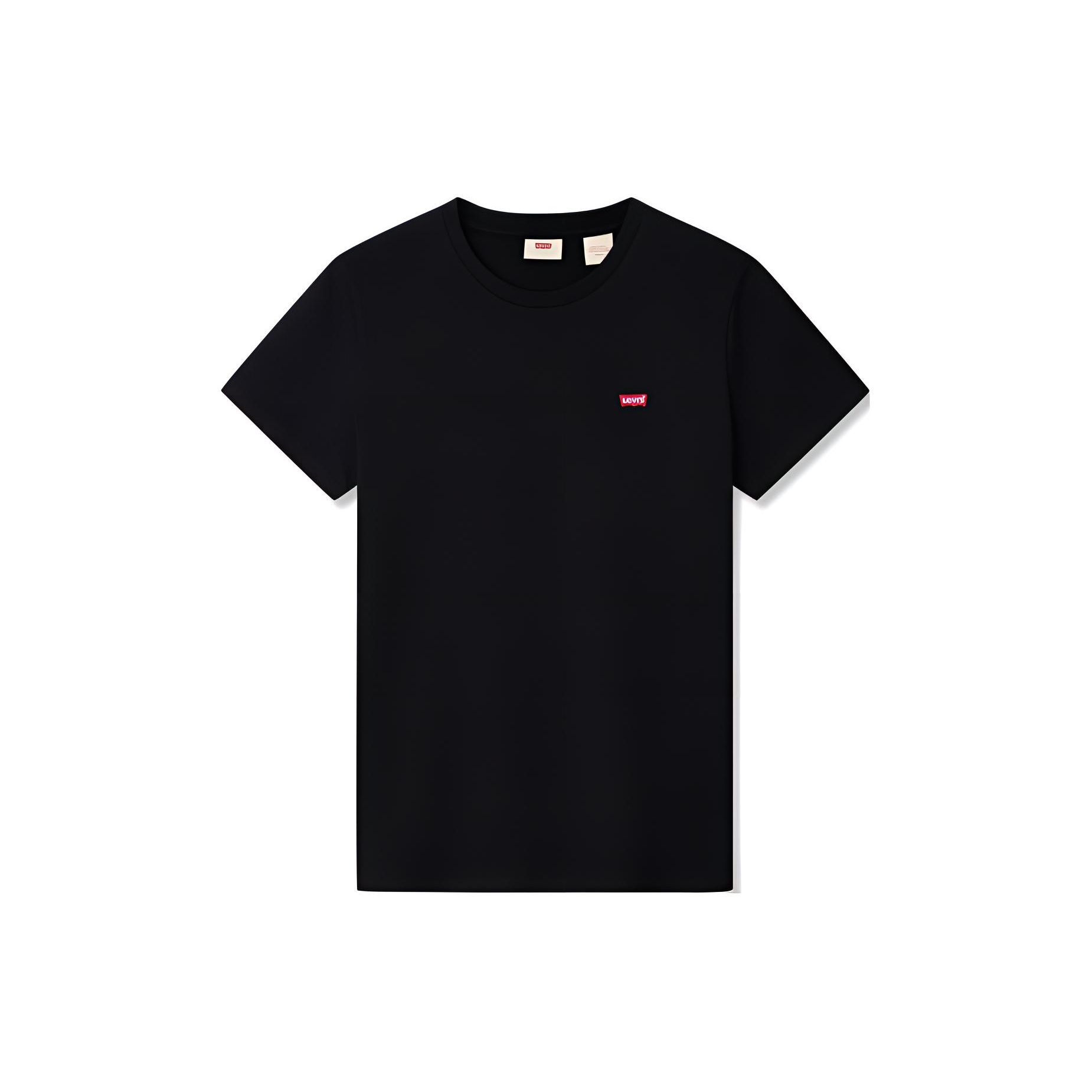 

Levis однотонный круглый вырез простой пуловер короткий рукав стандартная футболка женские футболки черный A9271-0001 L