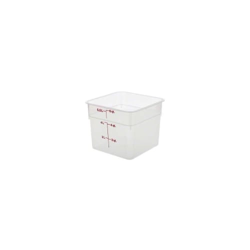 

CAMBRO Square Food Container, 6SFSPP, Translucent Polypropylene, Made in the USA, AHC383