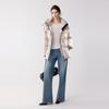 ELLE Solid Color Loose Fit Hooded Long Sleeve Down Jacket Women Outerwear EY52516
