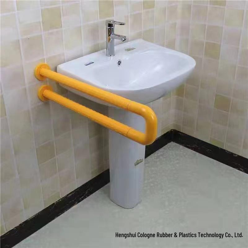 Foldable Safety Handrail for Barrier-Free Toilet - Elderly & Disabled Support