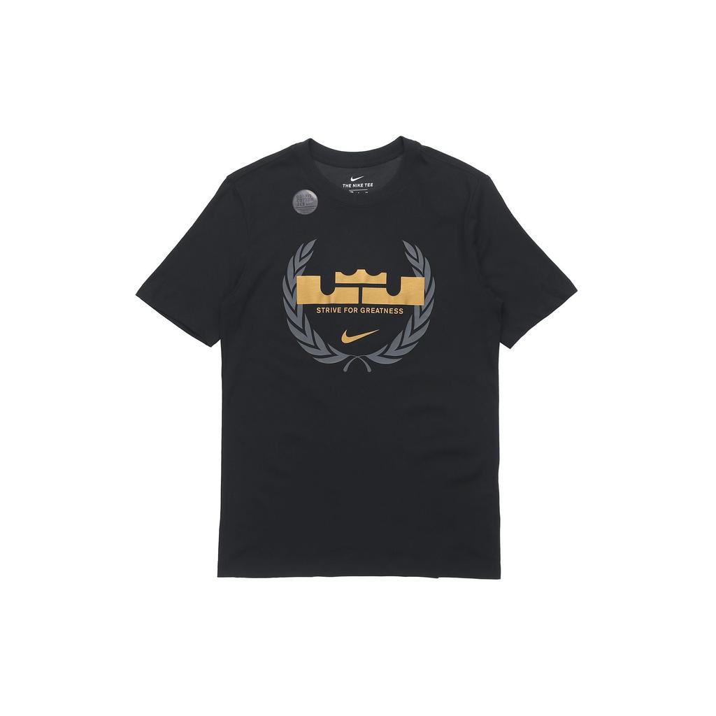 Nike T Shirts Men's Black Crew Neck Moderate Straight Fit CV2048-010