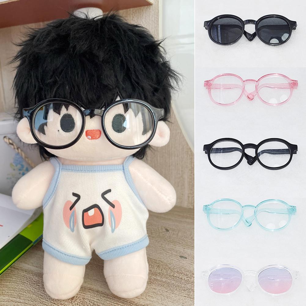 Dla 10cm Lalek Bawełnianych Okulary Śliczne Plastikowe Okulary dla Lalek Macaron Lalki BJD Zabawkowe Okulary Akcesoria