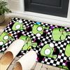 Alien Invasion Pattern Office Rug Chair Mat, Game Carpet, Suitable for Front Door, Bedroom, Living Room, Desk, Holiday Gift