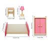 Furnishings Life Scene Pretend Play for Kids Doll House Furniture 1:12 Scale Realistic Model for Bedroom Dinning Room