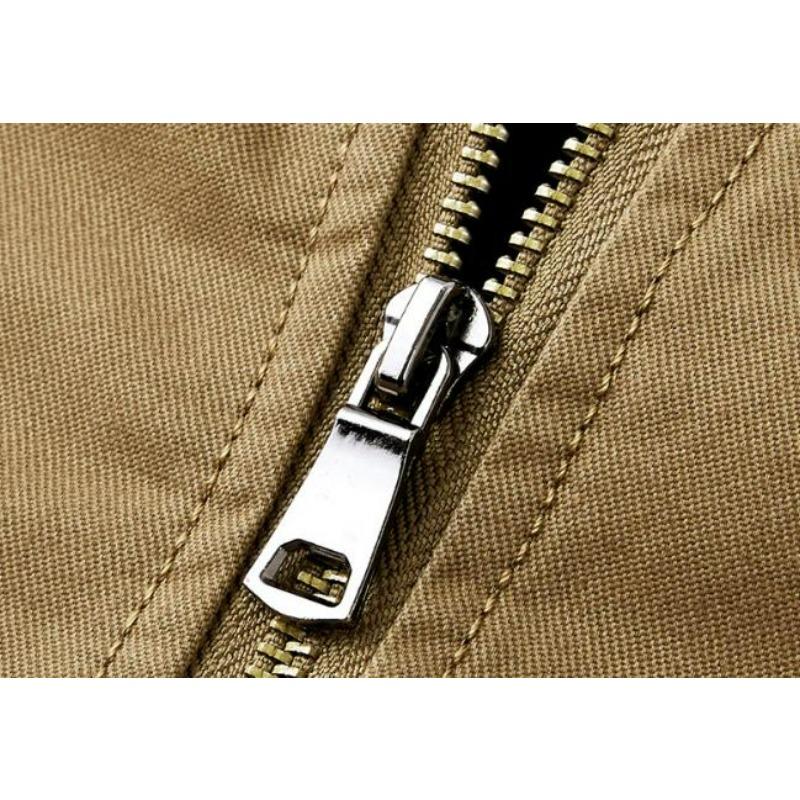 Winter Man Thicken Fleece Cargo Coat Turn Down Collar Zipper Men Pilot Jacket Outdoor Casual Pocket Male Outerwear