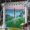 Terrassen Vorhänge Outdoor Wasserdicht Thermisch Isoliert Vorhang Gartentür Pool Hütte Pavillon Laube Pergola Vorhänge Lichtblockierend Hergestellt Aus Polyester