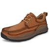 First Layer Cowhide Spring Men's Shoes Leather Soft Bottom Outdoor Leisure Leather Shoes Men's Antiskid Shoe Work Shoes
