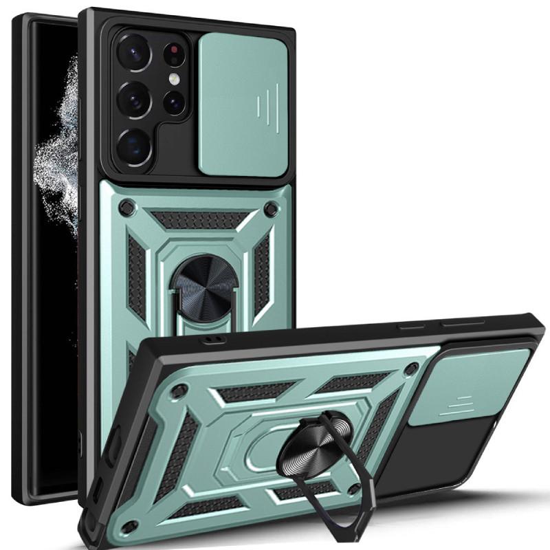 Samsung For Galaxy S24 Anti Fall Magnetic Phone Case With Bracket Protect Lens