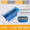 Din Rail Terminal Block UK125A Verteilerkasten UKK 1 Eingang 2 Eingang Mehrere Ausgänge Universaldraht Elektrischer Anschlusskasten