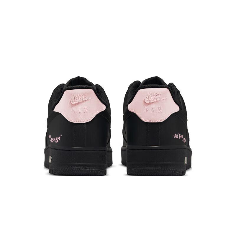 Nike Air Force 1 Romantico Fiore di Ciliegio Copertura Resistente all'Abrasione Scarpe da Skateboard Basse Donna Nero Rosa DH2920-001(Team598-BOX)