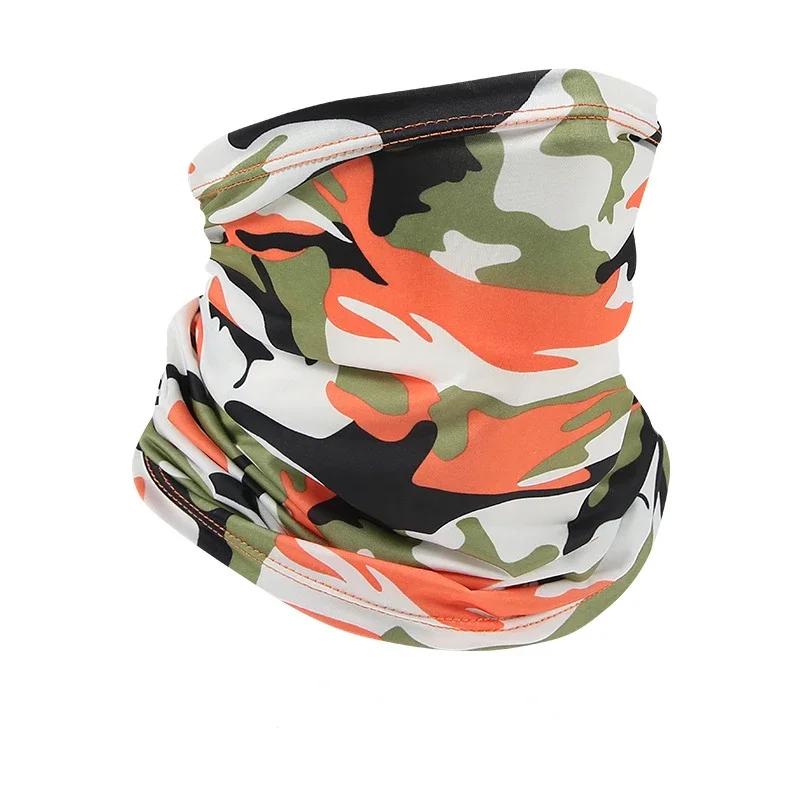 Ice Silk Face Cover mask Neck Tube Quick-drying Outdoor Fishing Cycling Magic Motorcycle Breathable Bandana UV Protection Scarf