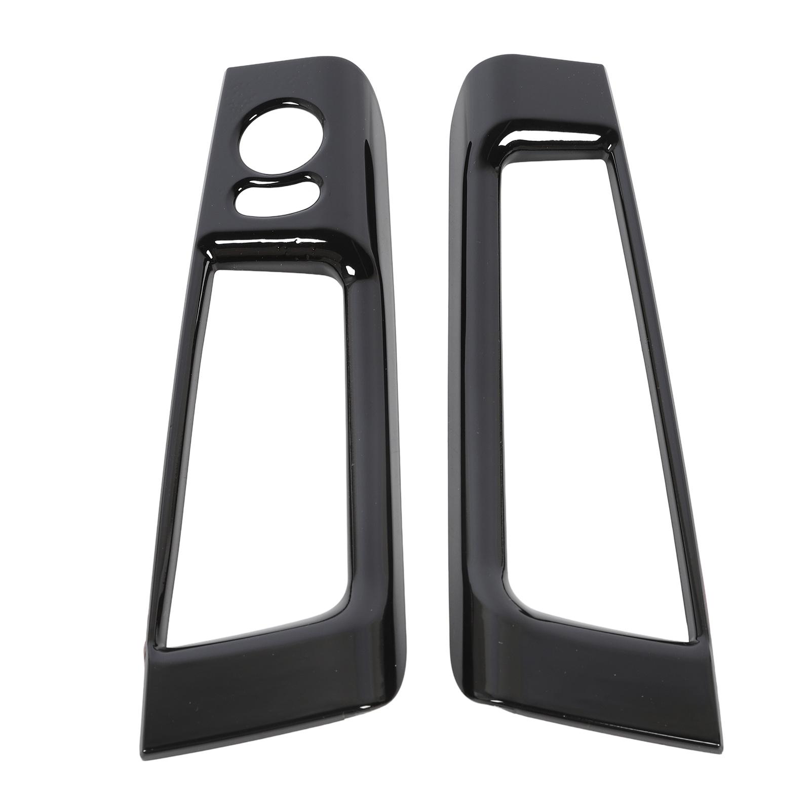 

Interior Door Storage Organizer Cover Trims Inner Door Storage Box Frame Trim For Abarth 595 LHD 2007‑2024 Glossy Black