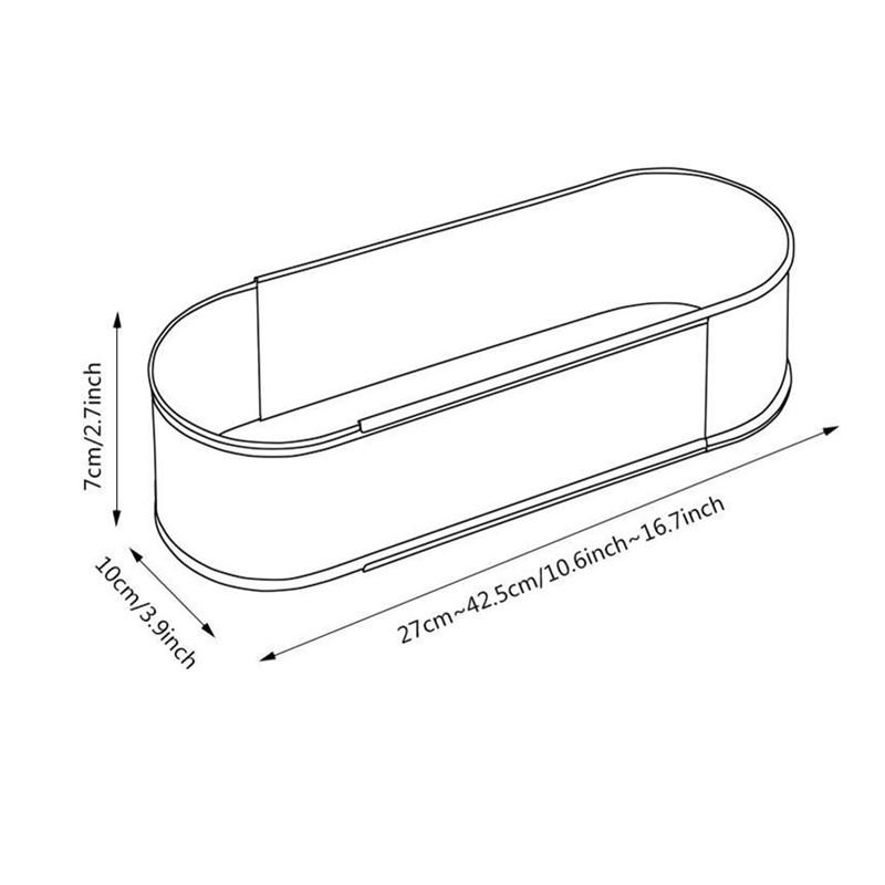 1 Stück Teleskop-Mousse-Ring aus Edelstahl, ovale Form, rostfrei, verstellbarer Mousse-Kuchenring für einfaches Lösen, Backring-Werkzeuge
