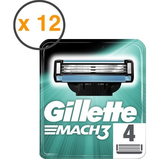 

Набор сменных бритв Gillette Mach3 из 12 шт.