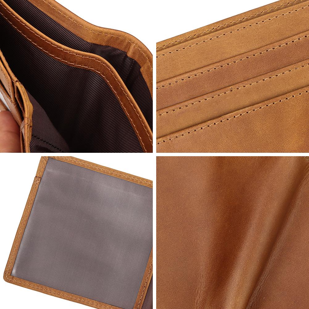 Humerpaul Men Leather Wallet Engraved with Blessings Gift Wallet for Grandson and Son