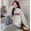 Retro Hooded Fleece Pullover Women's Spring-autumn New Style Loose and Lazy Petite Thick Top