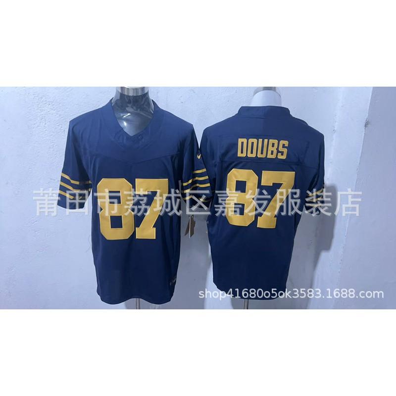 Green Bay Packers 8 Jacobs NFL Football Jersey Mens Cotton Sports Uniform Game Day Fan Wear