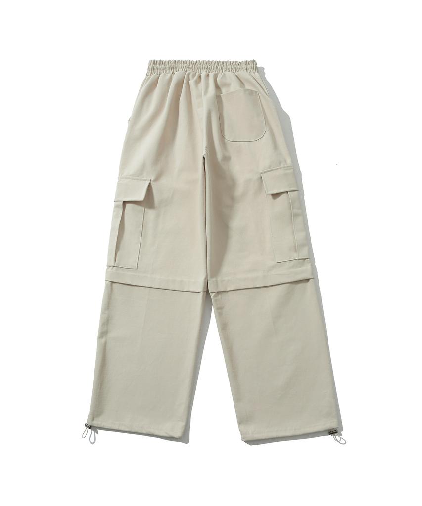 Sseochi410 Side Cover Wide Pants Cream