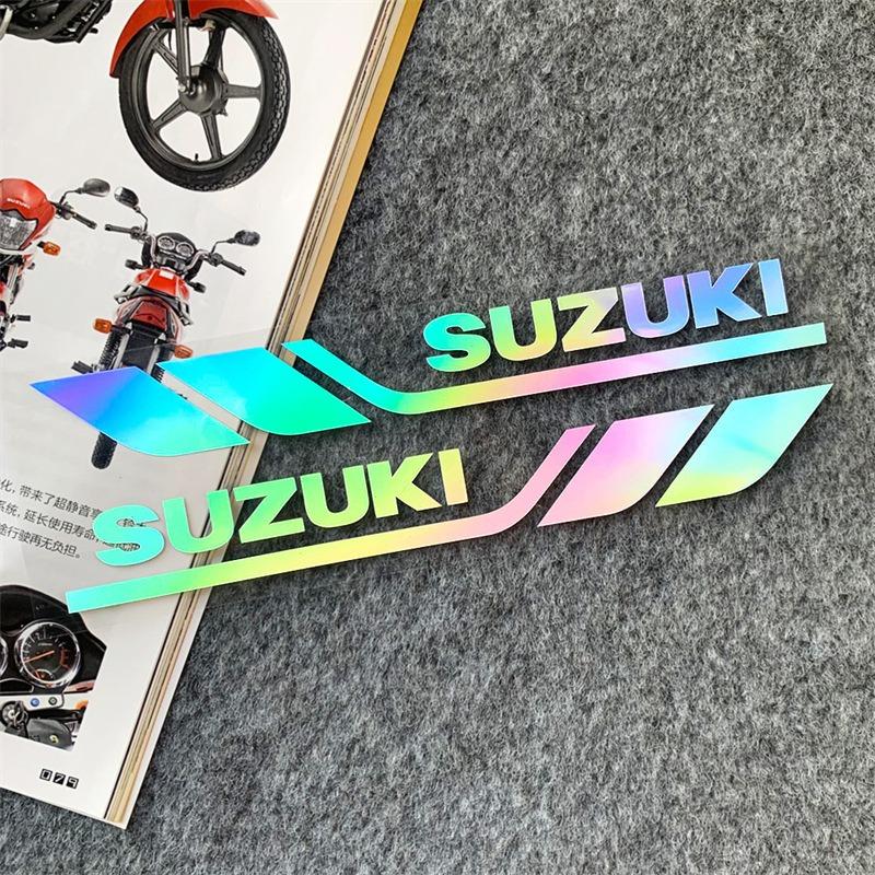 Suzuki Motorcycle Reflective Stickers Modification Waterproof Decoration Body Bumper Shock Absorber Fuel Tank Trunk Decor Decals
