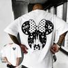 Tricou de vară 2026 Disney Mickey Mouse 100% Bumbac Pur cu Mânecă Scurtă Casual Larg Respirabil Top Neelastic