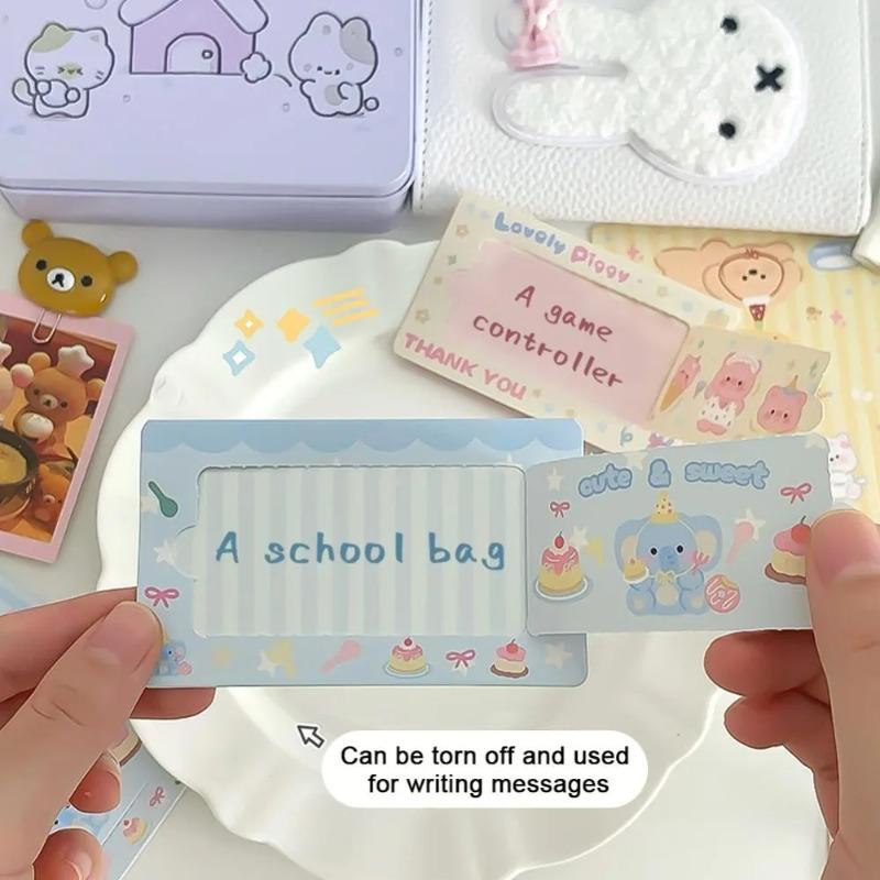 Student Supplies Lucky Card Reward Tear Scratch Cards 10Pcs Self Adhesive Scratch Off Stickers DIY Redemption Gift Card