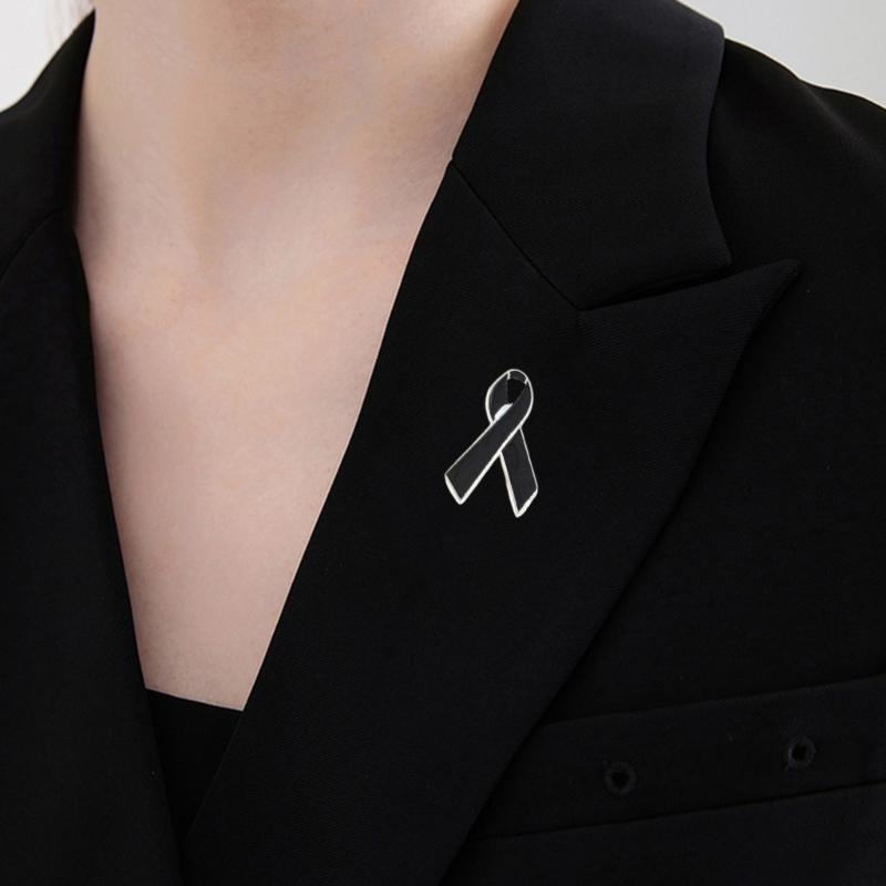 Sturdy Metal Ribbon Pin Handcraft Embroidered Badges For Craft Projects