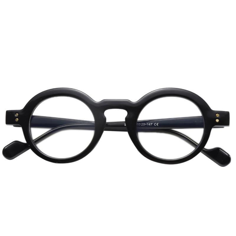 Small Frame Round Optical Mirror, Advanced Sense Flat Mirror, Anti-Blue Light Glasses, Men'S Models