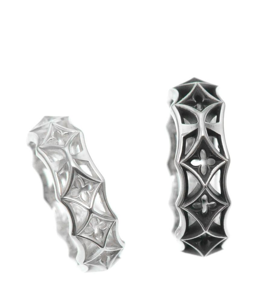 Vivus Ventana Edge Antique Silver Ring